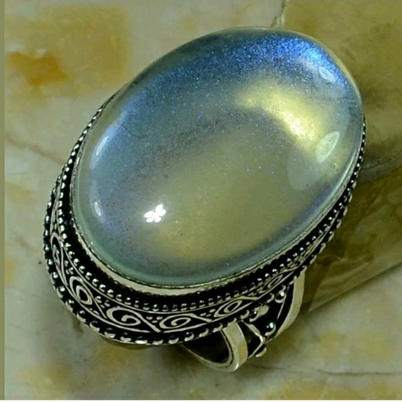 Murano Jewelry - Antique Style ~ Italian Murano Glass 925 Ring 8